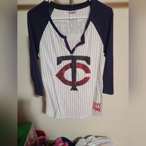 PINK Minnesota Twins 3/4 sleeve shirt